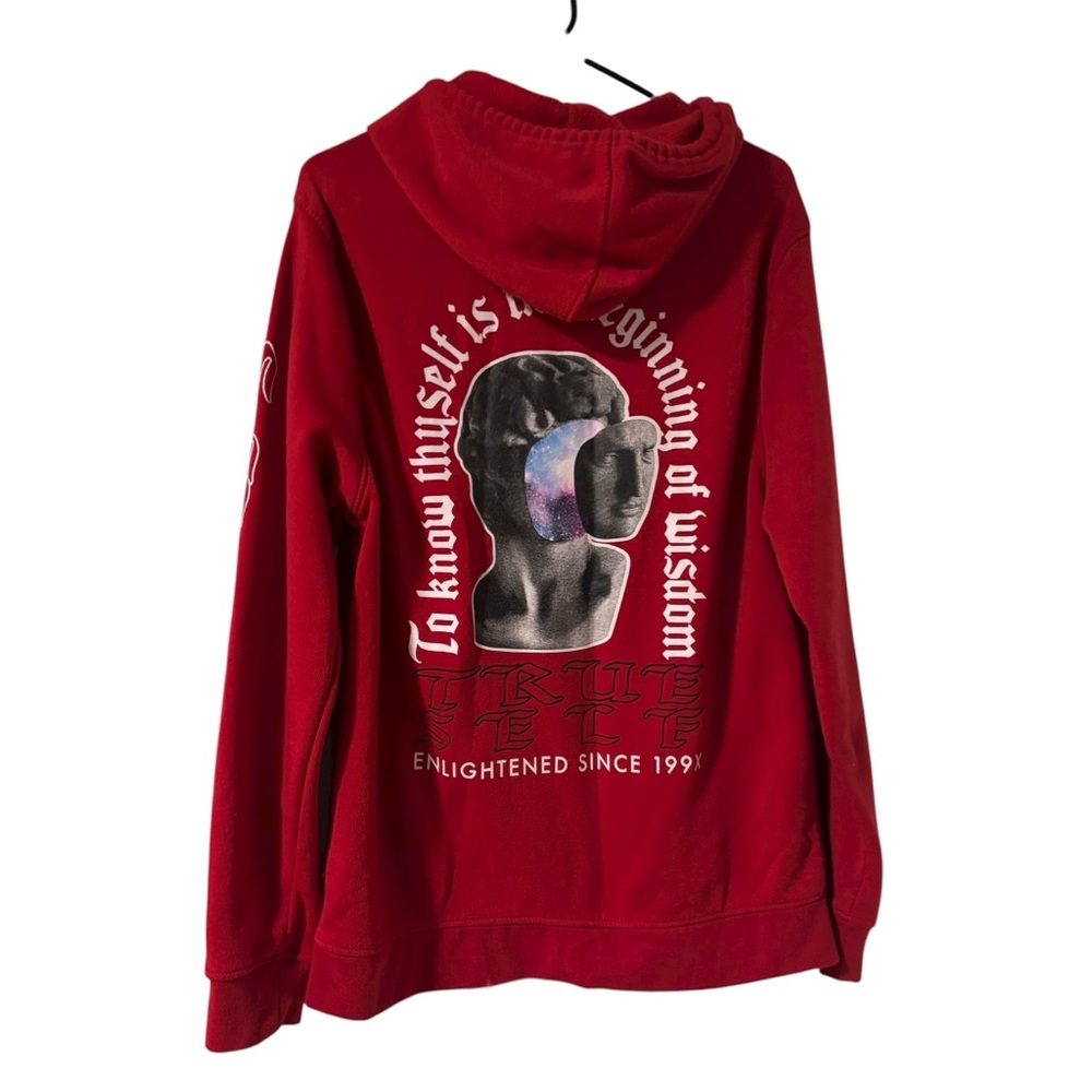 Brooklyn Cloth True Self Hoodie Sweatshirt Red Unisex Large